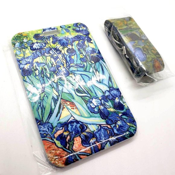 Irises Van Gogh Lanyard BLUE - Picture 3 of 4